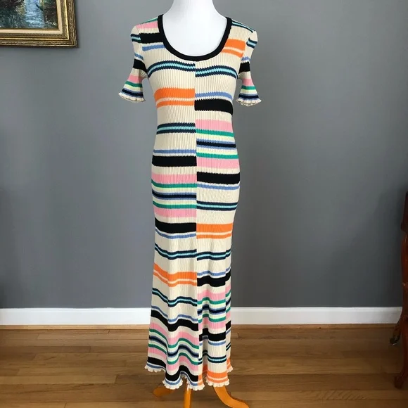Kenzo | Dresses | Kenzo Rib Knit Maxi Dress Size Xs | Poshmark